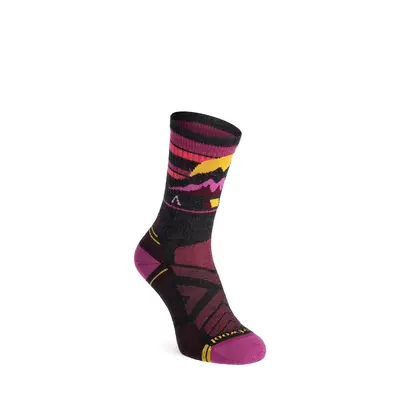 Smartwool Hike Light Cushion Mountain Moon Crew Socks Női zokni - charcoal