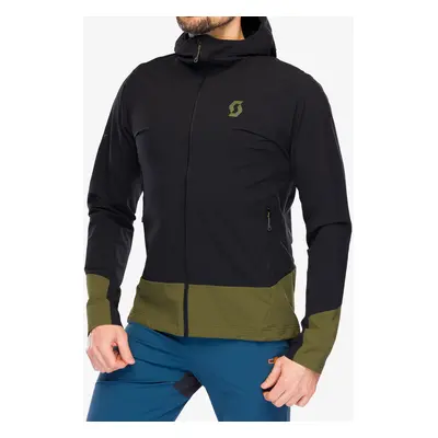 SCOTT JKT Explorair Softshell SL Softshell kabát - black/fir green