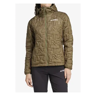 adidas TERREX Xperior PrimaLoft Loose Fill Insulated Hooded Jkt Női bélelt kabát - olive strata