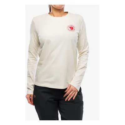 Fjallraven Logo T-shirt L/S W Hosszú ujjú női póló - chalk white