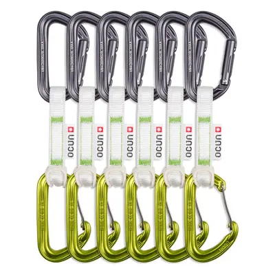 Ocun Hawk QD Combi Bio-Dyn-Ring mm cm 6-pack Expressz sziklamászáshoz - green