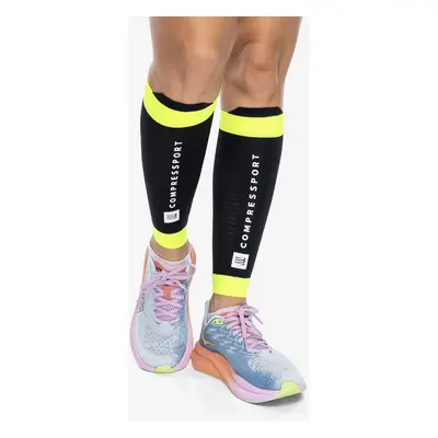 Compressport R2 3.0 Flash Kompressziós nadrágszár - black/fluo yellow