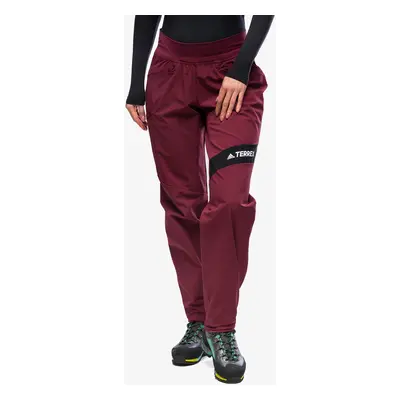 adidas TERREX Techrock Alpine Climbing Pants Női Softshell Nadrág - shadow red