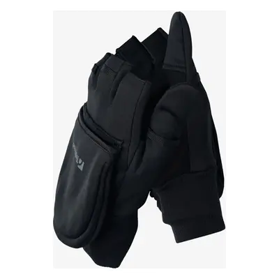 Trekmates Rigg Convertible Mitts Szél Elleni Kesztyű - black