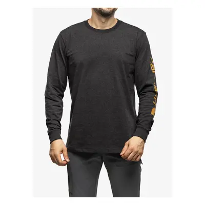 Carhartt Sleeve Logo T-Shirt L/S Hosszú ujjú póló - carbon heather