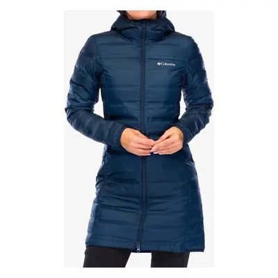 Columbia Lake II Down Long Hooded Jacket Női tollkabát - collegiate navy