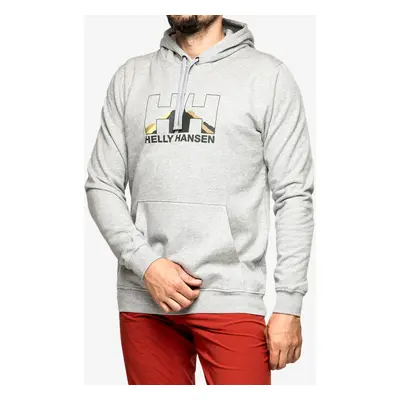 Helly Hansen Nord Graphic Pullover Hoodie Kapucnis Felső - grey melange