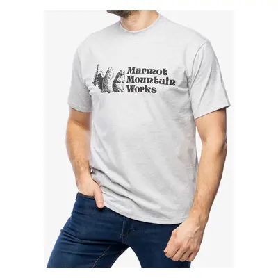 Marmot MMW Tee S/S Pamutpóló - light grey heather