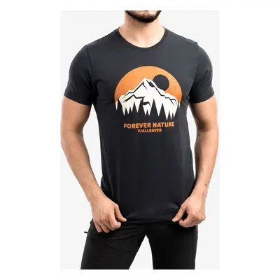 Fjallraven Nature T-shirt Férfi Pamut Póló - dark navy