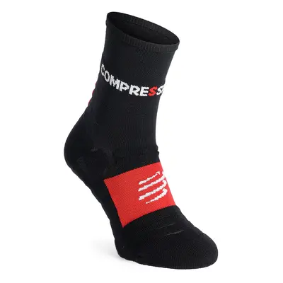 Compressport Pro Racing Socks Winter Run Futózokni - black/high risk red