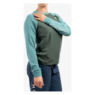 Mons Royale Tarn Merino Shift Wind Jersey Felső - sage/burnt sage