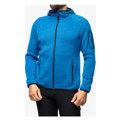 CMP Borgis Fix Hood Jacket Knitted Polár - river/petrol