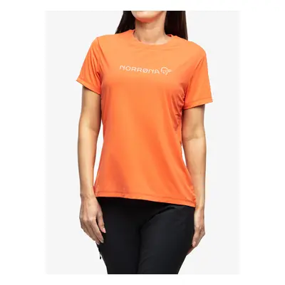 Norrona Tech T-Shirt Női Póló - orange alert