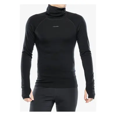 Icebreaker Merino Fine Polar LS Roll Neck Termoaktív felső - black