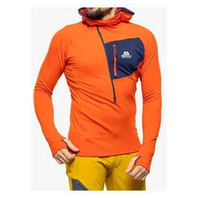 Mountain Equipment Eclipse Hooded Zip T Kapucnis Férfi Felső - magma/medieval