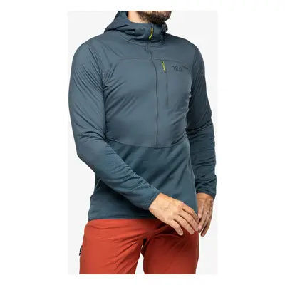 Rab Ascendor Summit Hoody Cipzáras Felső - orion blue