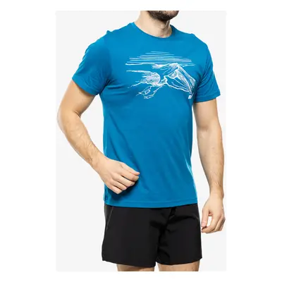 Inov-8 Graphic Tee SS Helvellyn Férfi Pamut Póló - blue