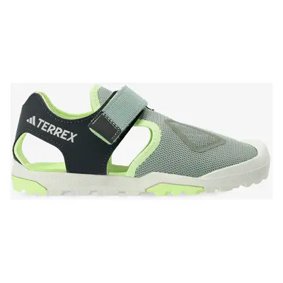 adidas TERREX Captain Toey Gyerekszandál - silver green/carbon/grn spark