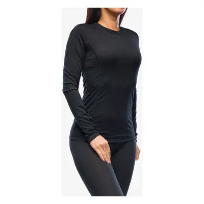 Sensor Merino Air Tee LS Termoaktív női felső - black/black