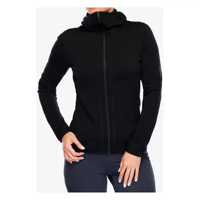 Icebreaker Merino Realfleece Elemental II LS Zip Hoodie Női kapucnis felső - black