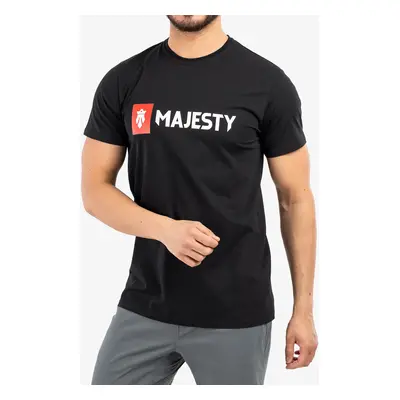 Majesty Logo T-shirt Férfi Pamut Póló - black