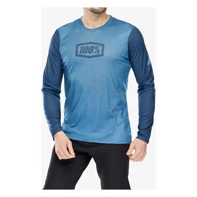 100% Airmatic Long Sleeve Jersey Kerékpáros felső - slate blue