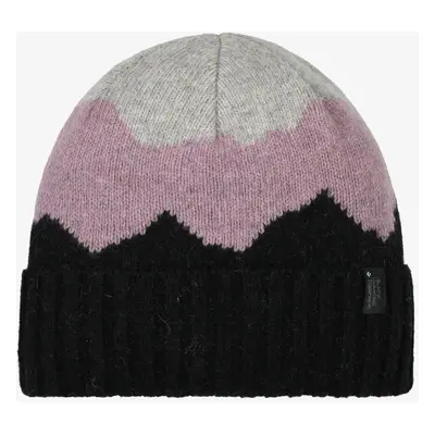 Black Diamond Vista Beanie Téli sapka - black/mulberry/nickel