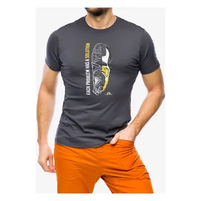 La Sportiva Solution T-Shirt Nyomtatott póló - carbon/yellow