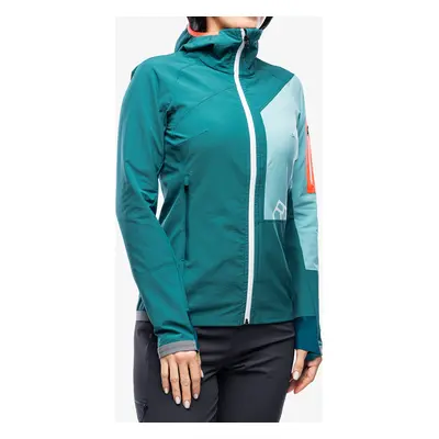 Ortovox Berrino Hooded Jacket Női Túrasídzseki - pacific green