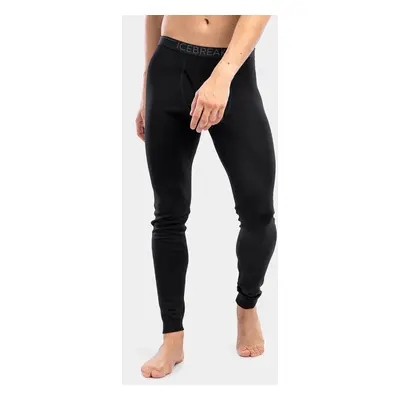 Icebreaker Tech Leggings w/Fly Termoaktív Férfi Hosszúszárú Alsó - black