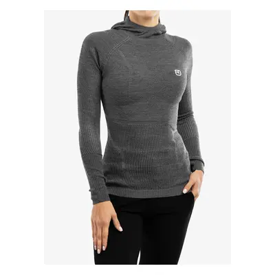 Ortovox Merino Thermovent Hoody Termoaktív Női Felső - dark grey blend