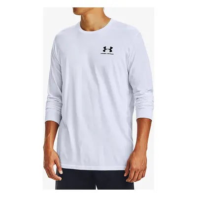 Under Armour Sportstyle Left Chest LS Hosszú ujjú póló - white/black