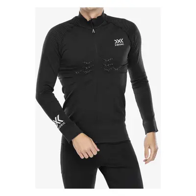 X-Bionic Energizer 4.0 Transmission Layer Full Zip Cipzáras felső - opal black/arctic white