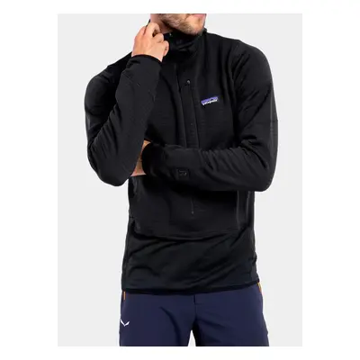 Patagonia R1 Pullover Hoody Felső Sziklamászáshoz - black