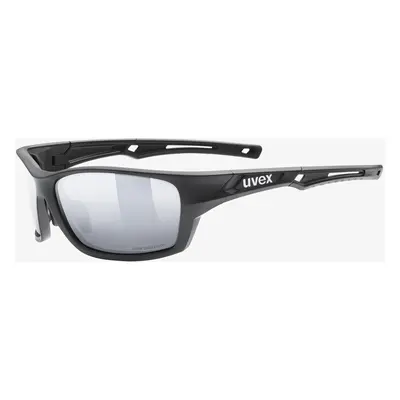 Uvex Sportstyle P Napszemüveg - black matt/mirror silver