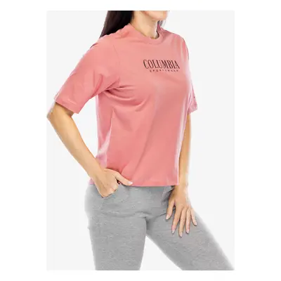 Columbia North Cascades Relaxed Tee Női nyomtatott póló - pink agave/casual brand