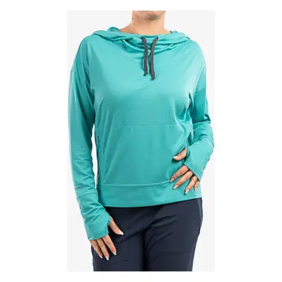 Royal Robbins Bug Barrier Round Trip Drirelease Hoody Felső - turquoise