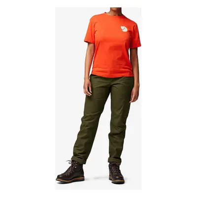 Fjallraven Walk With Nature T-shirt Női pamutpóló - flame orange