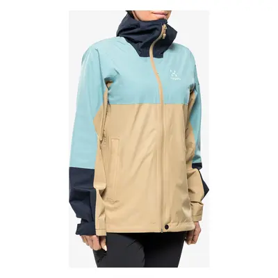 Haglofs Finch Proof Jacket Női Esőkabát - sand/frost blue