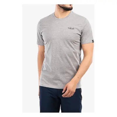 Rab Stance Mountain Peak Tee Férfi Nyomtatott Póló - grey marl