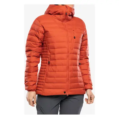 Mountain Equipment Earthrise Hooded Jacket Női Pehelykabát - red rock