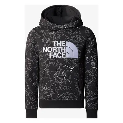 The North Face Drew Peak P/O Hoodie Print Fiú pulóver - asphalt grey