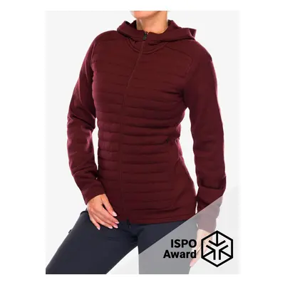 Icebreaker ZoneKnit LS Zip Hoodie Női Átmeneti Kabát - espresso