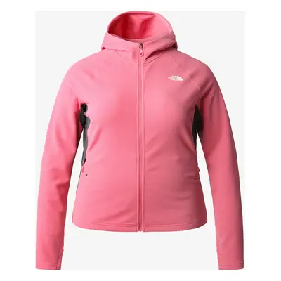 The North Face AO Full Zip Hoodie Plus Női Felső - pink/grey