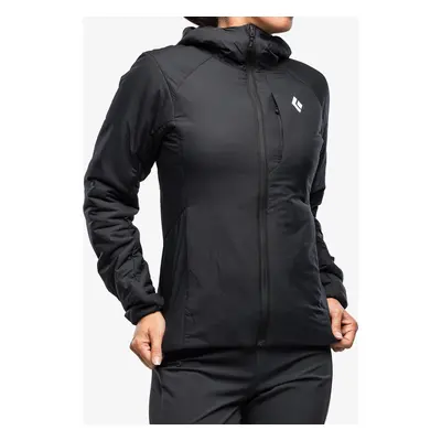 Black Diamond First Light Stretch Hoody Női bélelt kabát - black/black