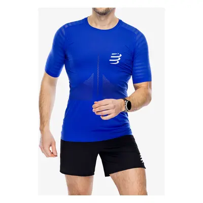 Compressport Racing SS T-Shirt Futópóló - dazz blue