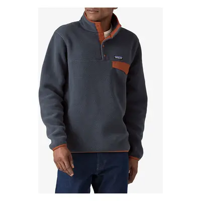 Patagonia Lightweight Synch Snap-T Pullover Polárfelső - smolder blue/burnished red