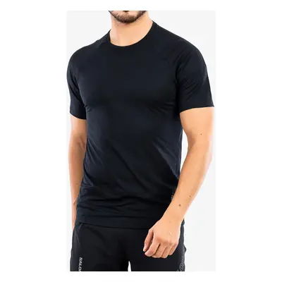 Salomon Cross Run SS Tee Férfi Futópóló - deep black