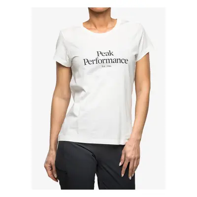 Peak Performance Original Tee Női Nyomtatott Póló - offwhite