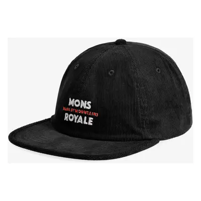 Mons Royale Corduroy Roam Cap Baseball-Sapka - black